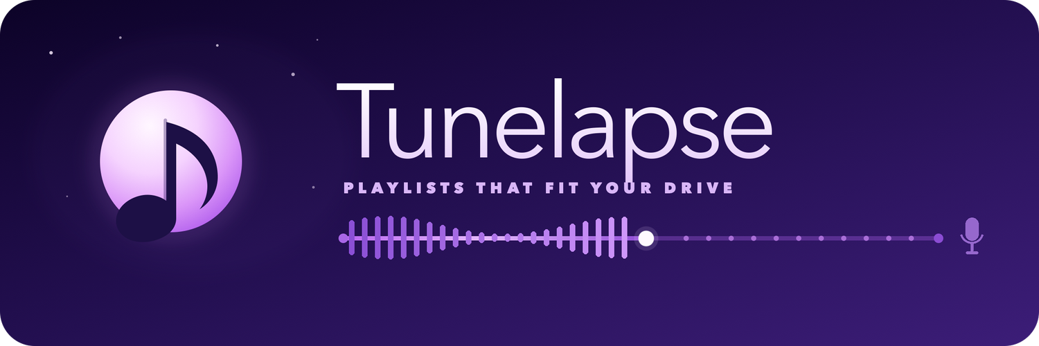 Tunelapse — playlists that fit your drive